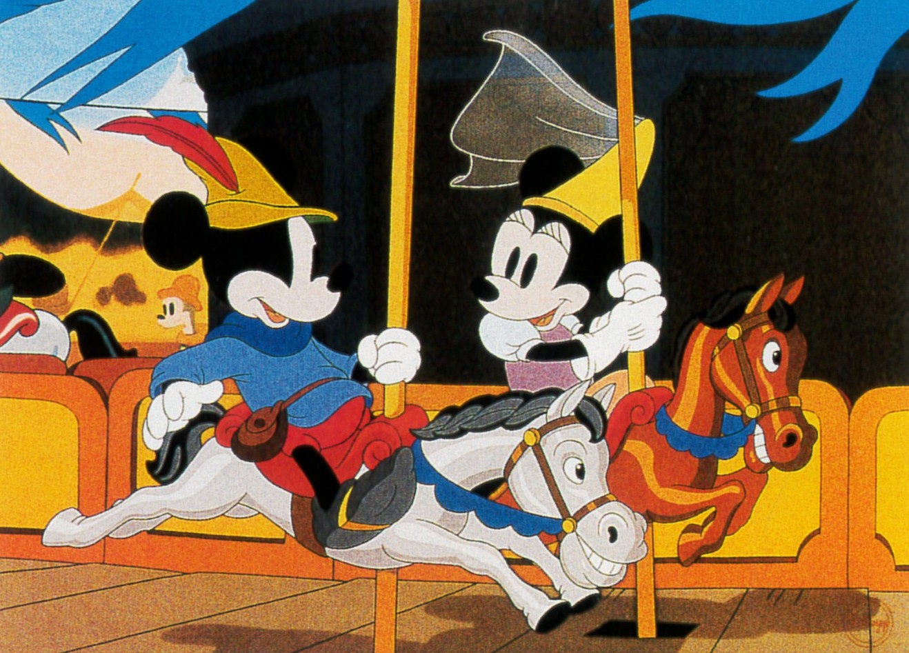 ディズニーアニメーションの絵画作品　タイトルは、カルーセル・スウィート・ハート